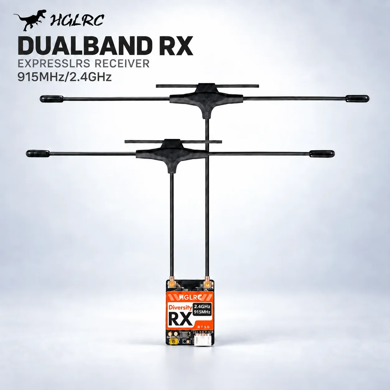 Antenna 2.4Ghz - HGLRC Dualband RX ExpressLRS Empfänger 915MHz