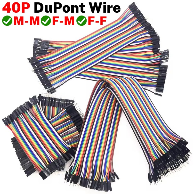 Jumper Wire Kit - 40-Pin Dupont Kabel-Set, Flachbandkabel 16,5cm 17,5cm