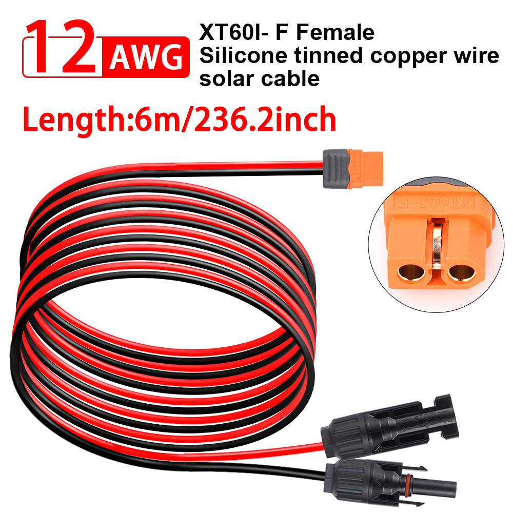 Ipex Connector - 1/2/3/6M XT60 12AWG XT60i-F Buchsenadapter Auto-Steckverbinder
