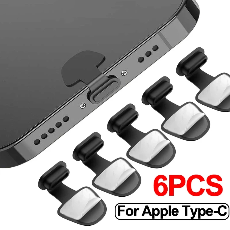 Usb C Cable - 1/4/6 Stück Ladeanschluss-Staubschutz-Stecker für iPhone Samsung