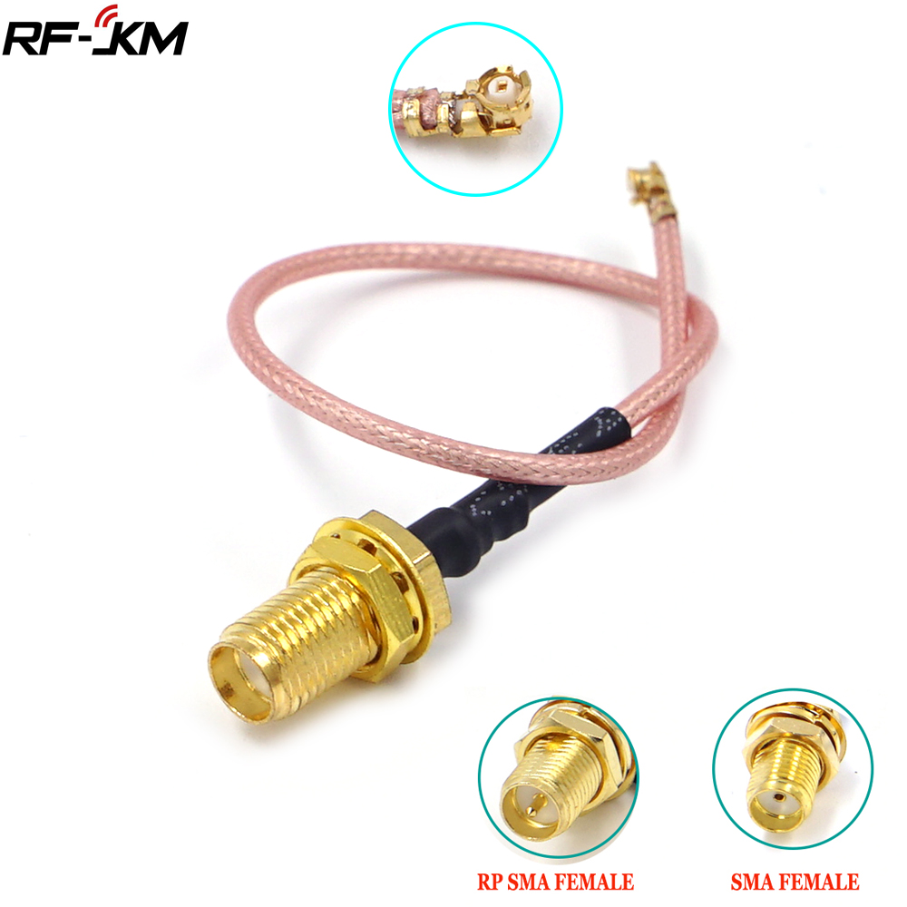 Ipex Connector - U.FL zu RP-SMA SMA Buchse-Stecker Antennen-WLAN-Pigtail-Kabel