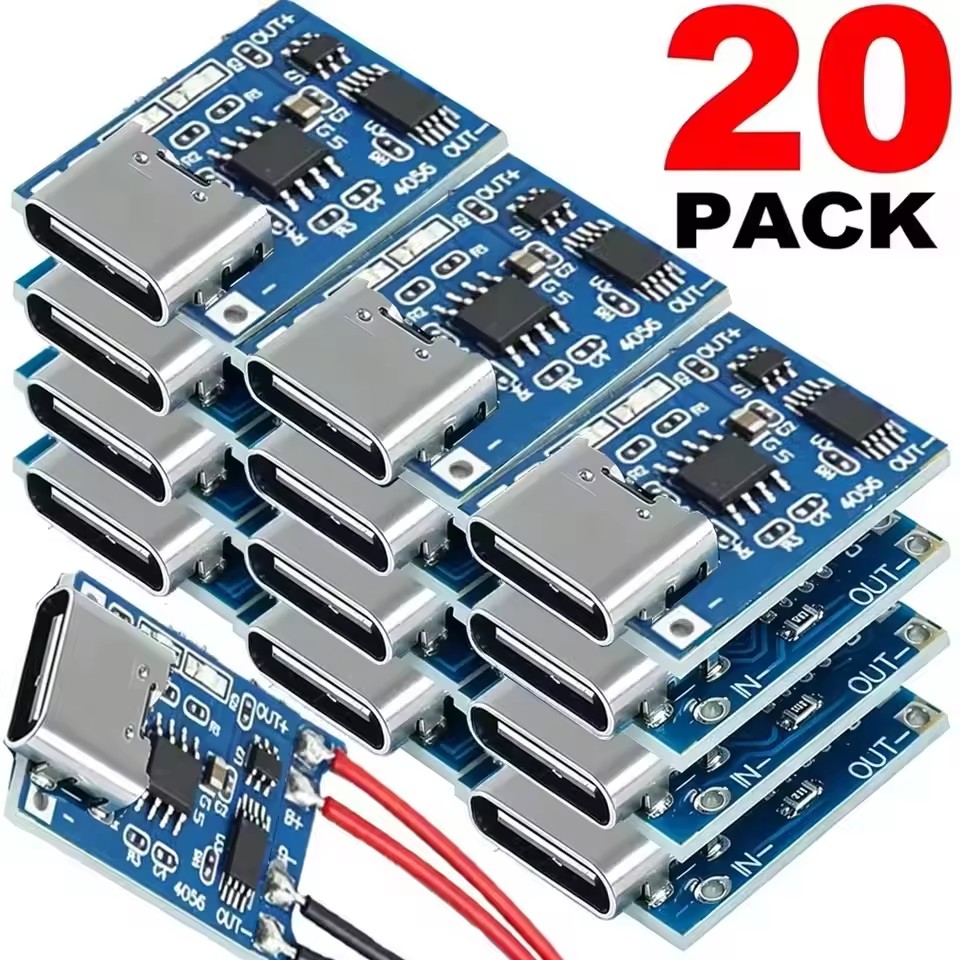Tp4056 Module - USB-Typ-C-Lademodule TP4056, 5 V, 1 A,