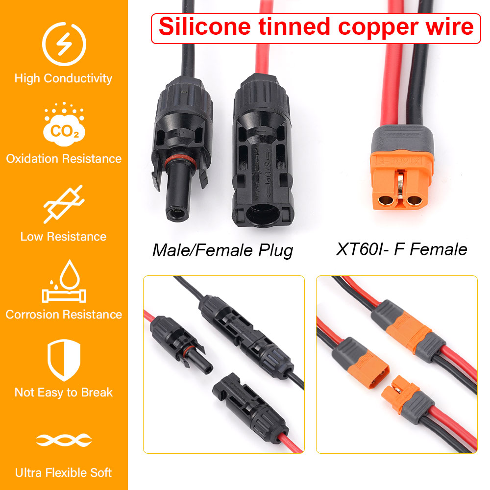 1/2/3/6M XT60 12AWG XT60i-F Bu – Ipex Connector Bewertung und Preis