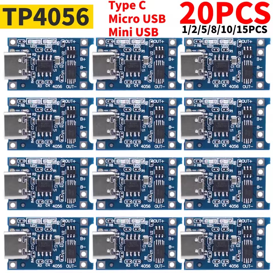 1-20PCS Typ-c/Micro/Mini USB 5 – Tp4056 Module Bewertung und Preis
