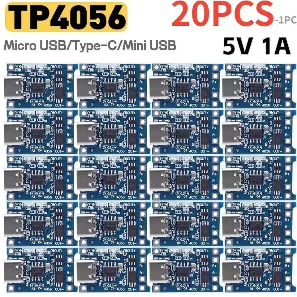 1-20 Stück Typ-C/Micro/Mini US – Tp4056 Module Bewertung und Preis