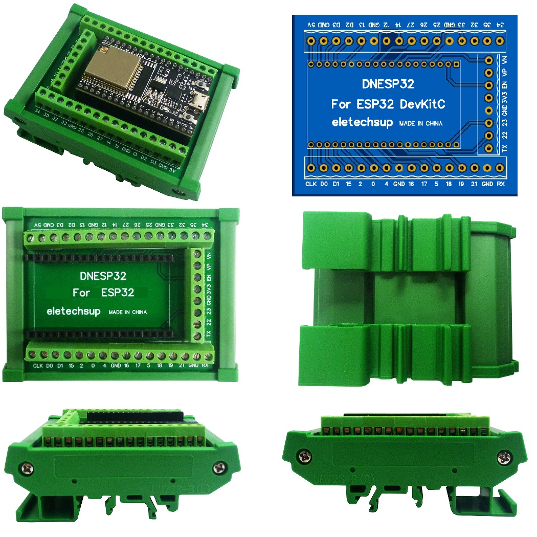 ESP32 DIN-Schienenmontage-Schr – Screw Terminal Block Bewertung und Preis