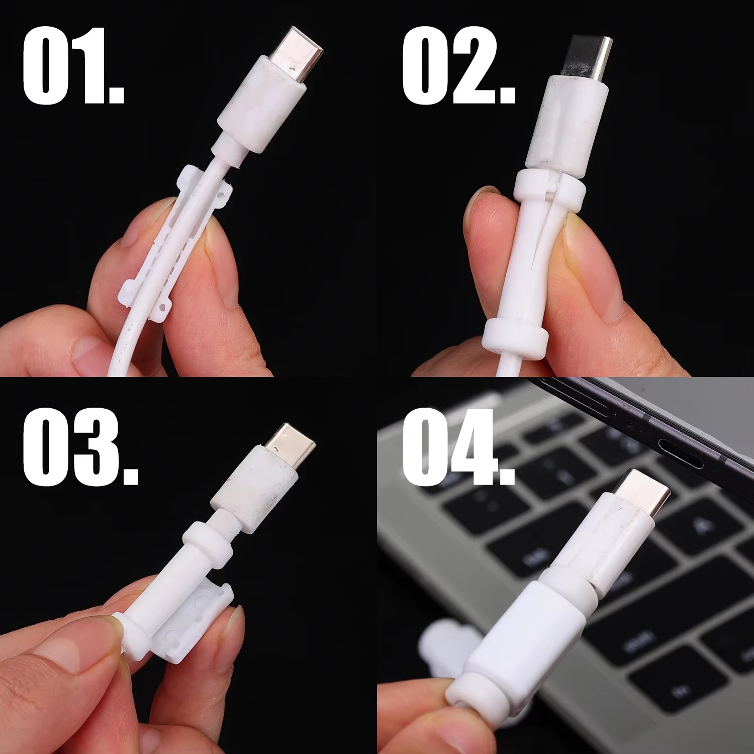 Anti-Break-Kabelschutz aus wei – Usb C Cable Bewertung und Preis
