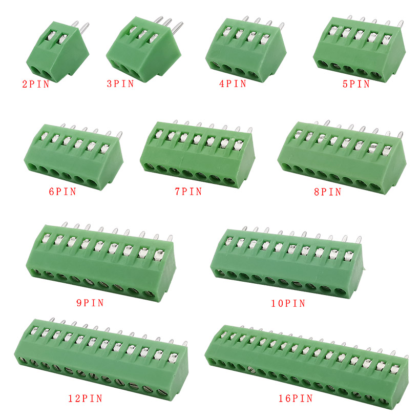 2,54 mm/0,1 Zoll Rastermaß PCB – Screw Terminal Block Bewertung und Preis